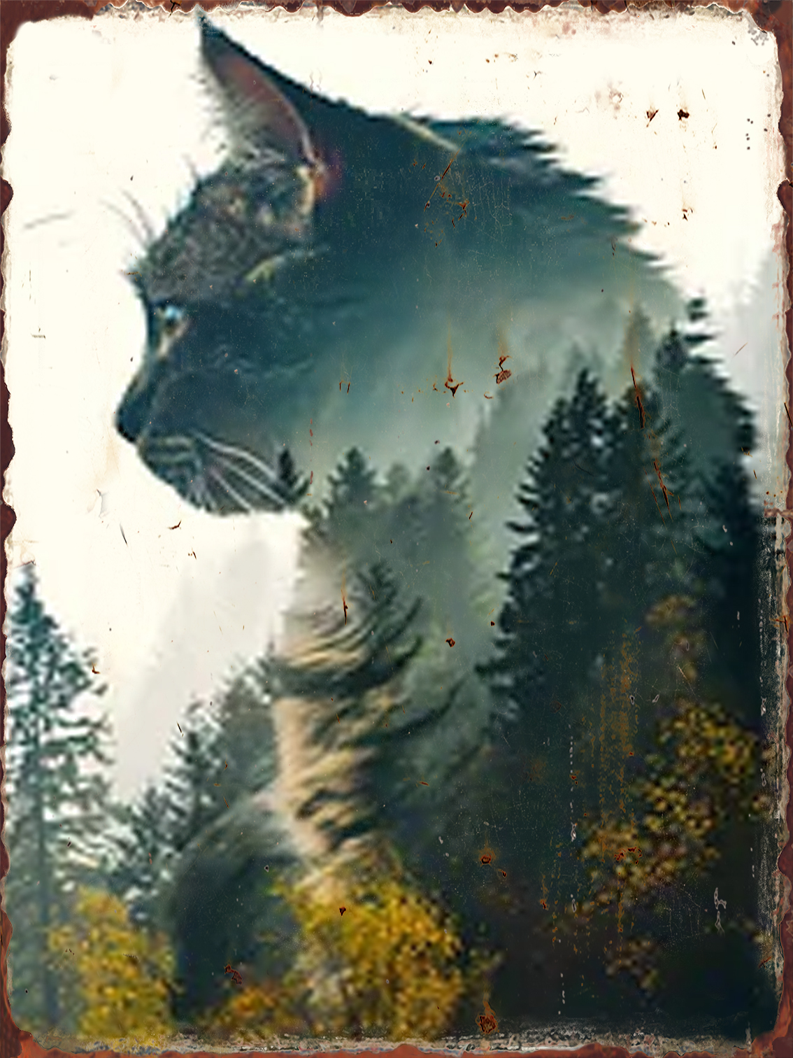 Cat Kingdom Retro Metal Poster - Home Cinema Gifts บทวิจารณ์และราคา