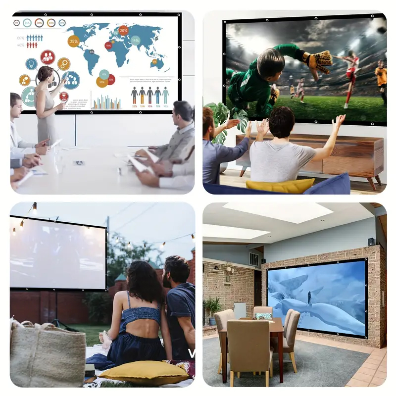 60/72/84/100/120/150 inch outd - Projector Screen 100 Inch บทวิจารณ์และราคา