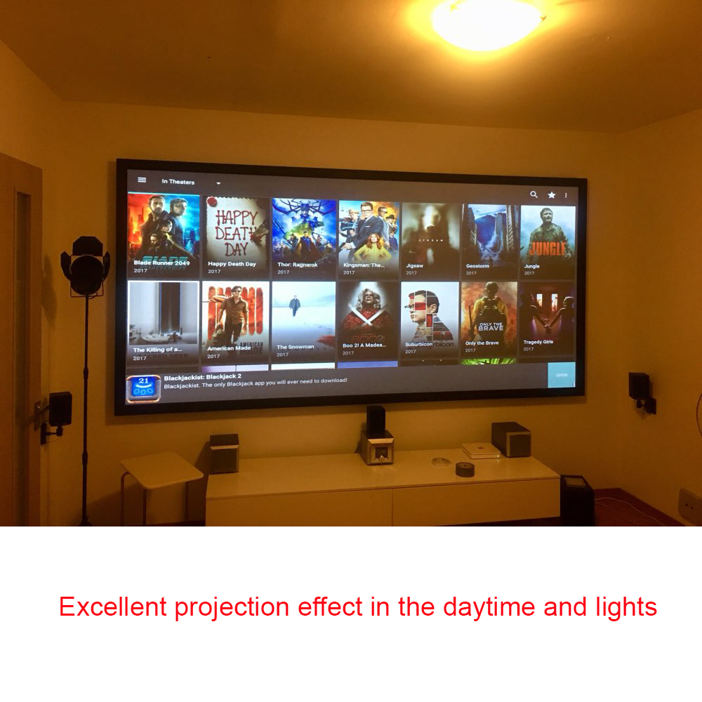 Salange Projector Screen,60 10 - Projector Screen 100 Inch บทวิจารณ์และราคา