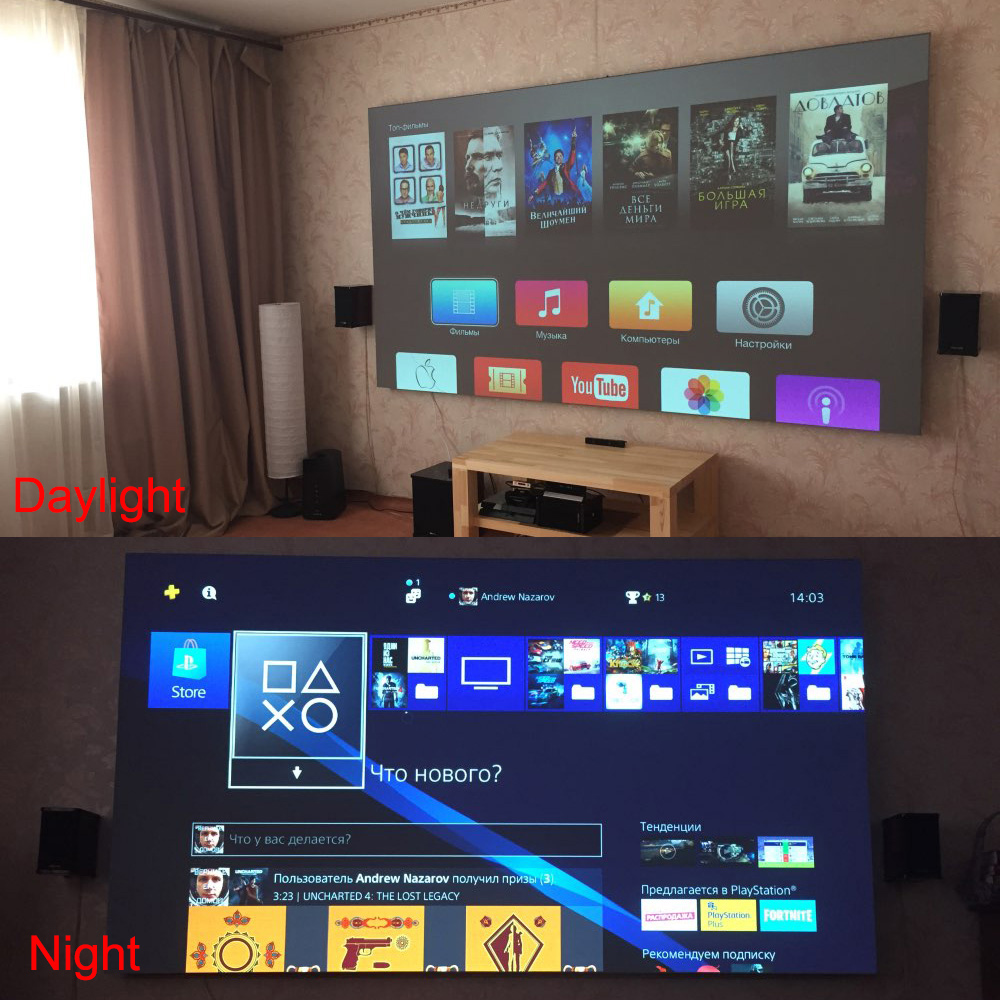 Salange Projector Screen,60 10 - Projector Screen 100 Inch บทวิจารณ์และราคา