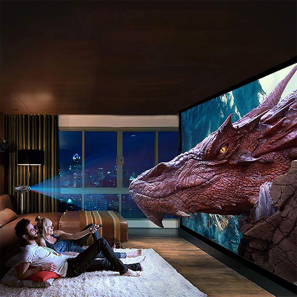 High Brightness Reflective Pro - Projector Screen 100 Inch บทวิจารณ์และราคา