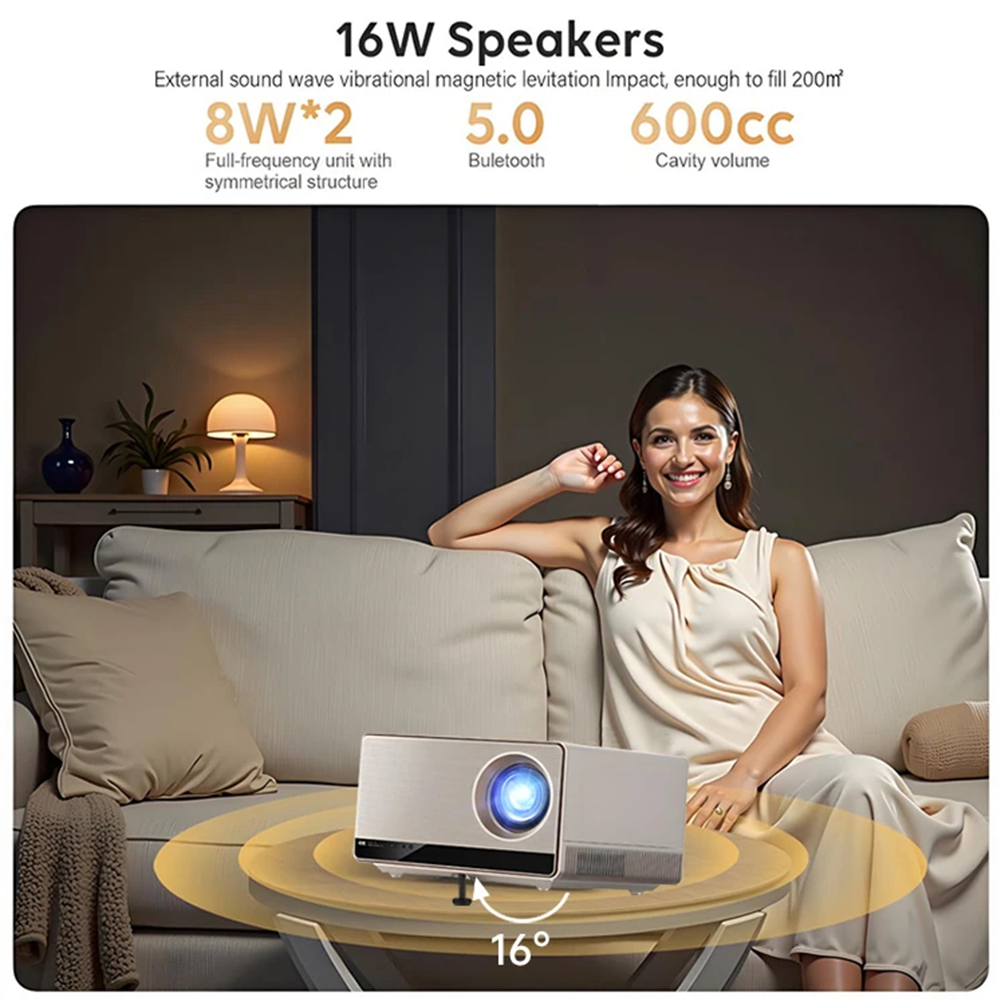 ZXY 4K UHD 3840x2160 Resolutio - Home Cinema Projector 4K บทวิจารณ์และราคา