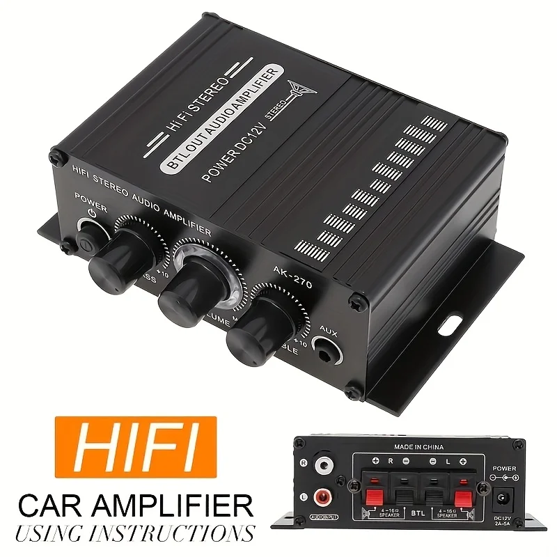 AK-270 400W Mini Power Amplifi - Home Cinema Audio System บทวิจารณ์และราคา