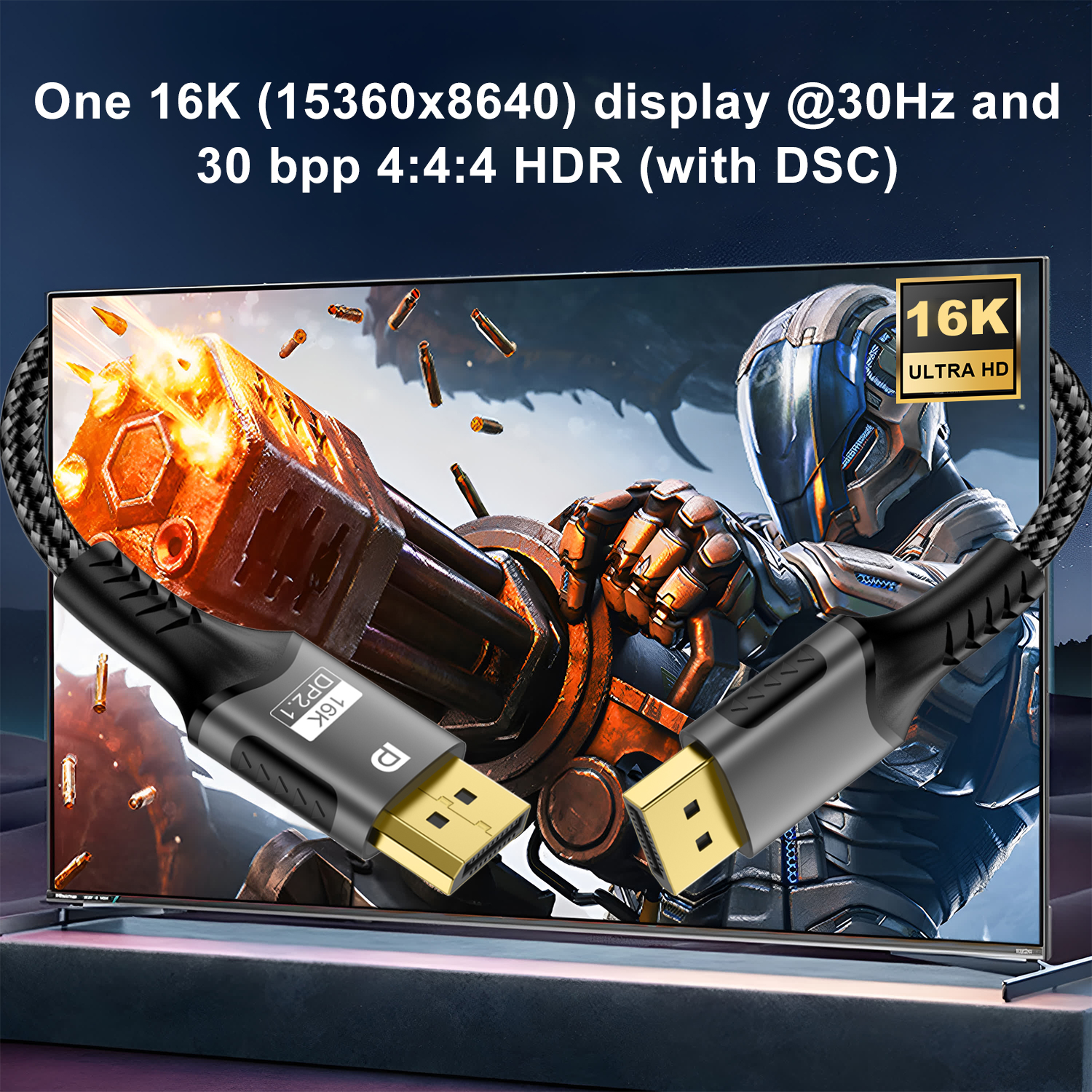 16K DP 2.1 8K@120Hz 4K@240Hz 8 - Home Cinema Projector 4K บทวิจารณ์และราคา