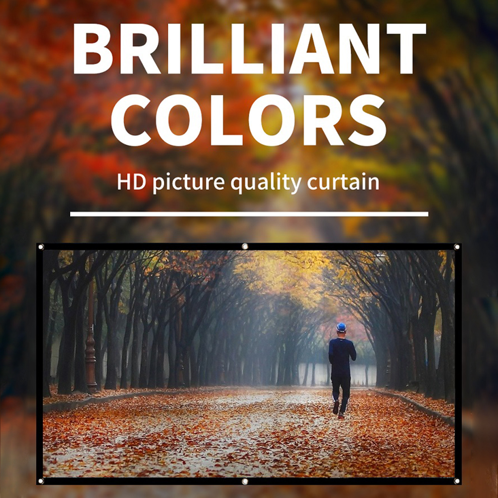 Home Office Projector Curtain  - Projector Screen 100 Inch บทวิจารณ์และราคา